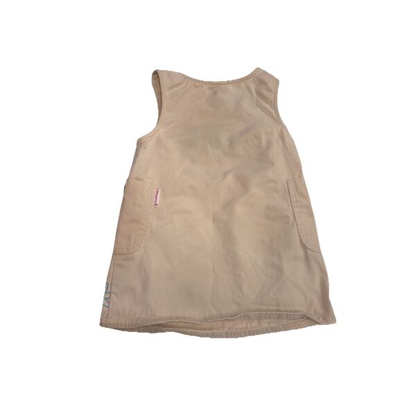 Disney Tinkerbell Vintage Y2K Embroidered Jumper Sz XXS 2/3 Toddler Dress - Picture 4 of 4